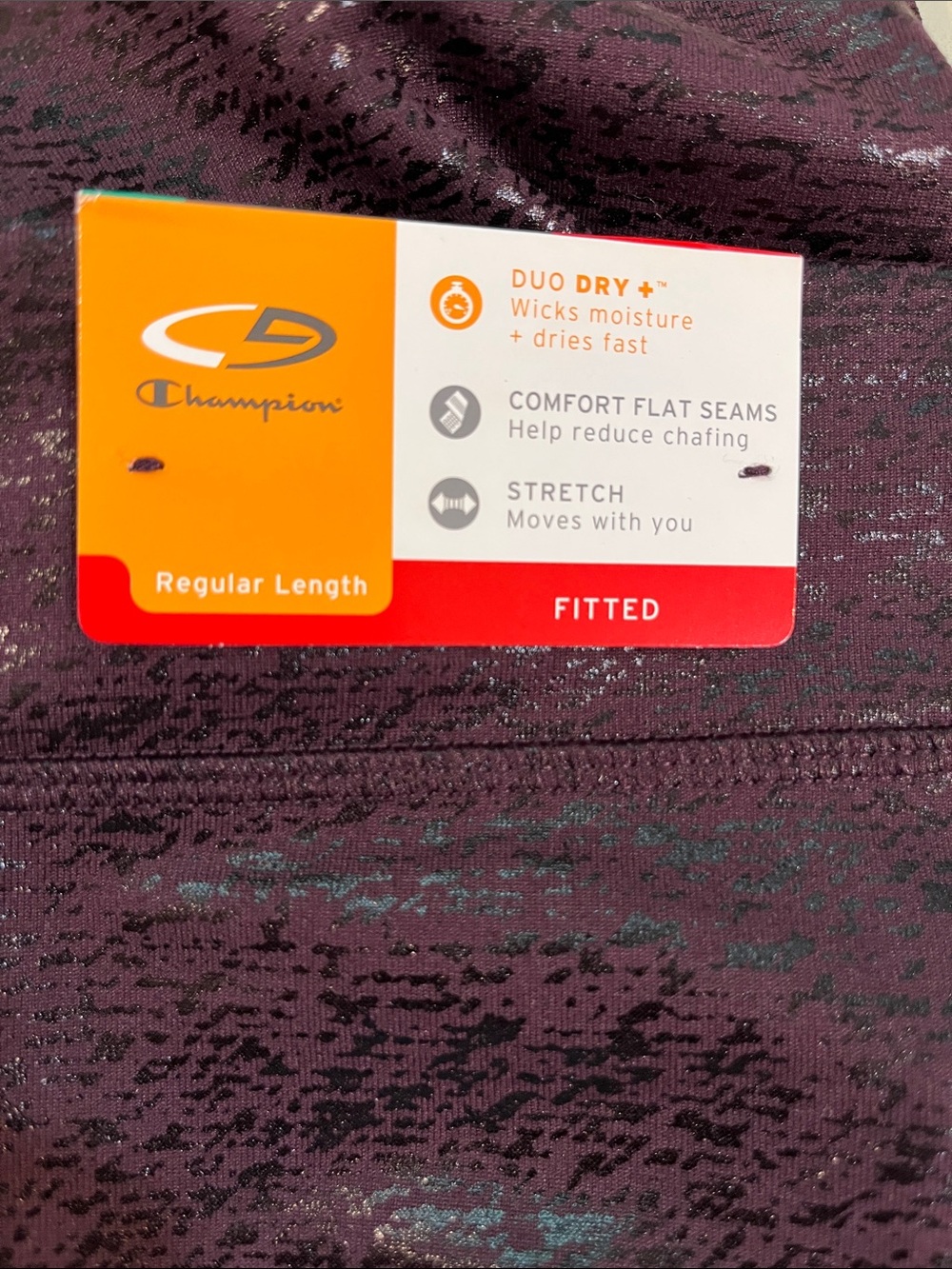 Champion Purple Shiny High-Waist Leggings - Picture 5 of 5